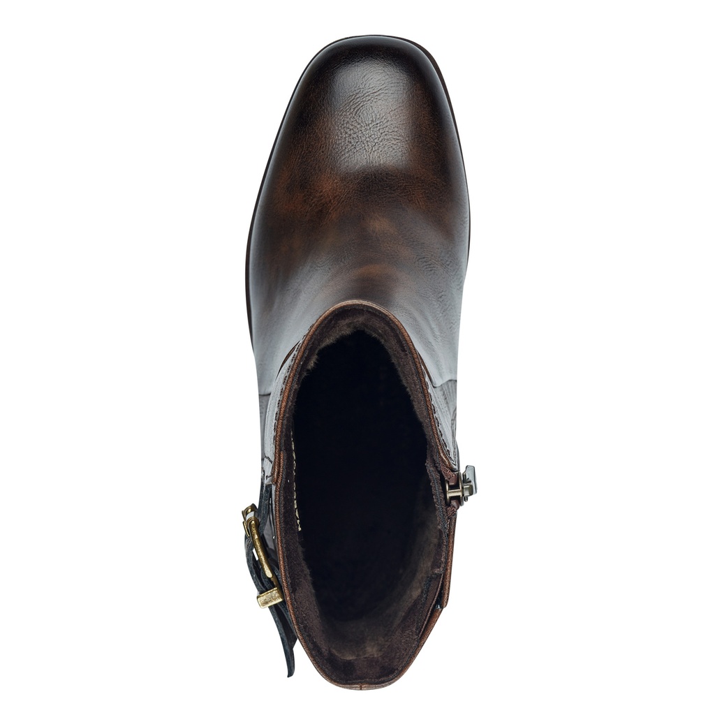 Marco Tozzi laarsje met hak café antic