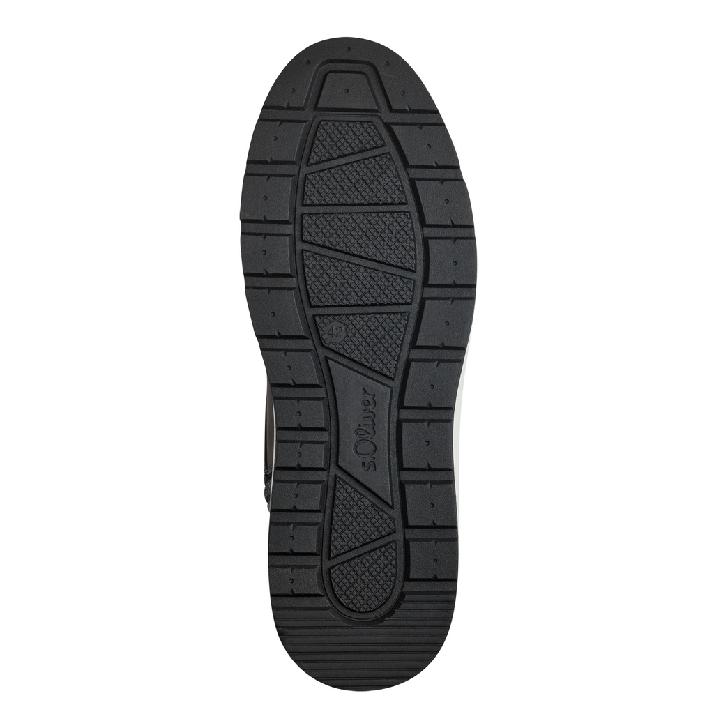 S Oliver hoge heren veterschoen grijs