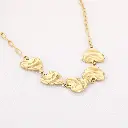 Michelle Bijou ketting wavy hearts gold