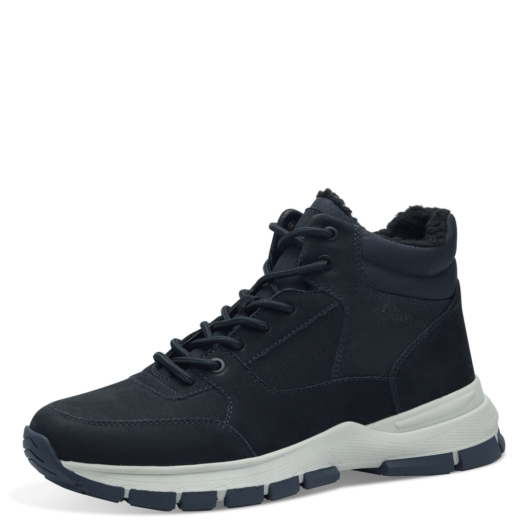 S Oliver hoge warme sneaker navy