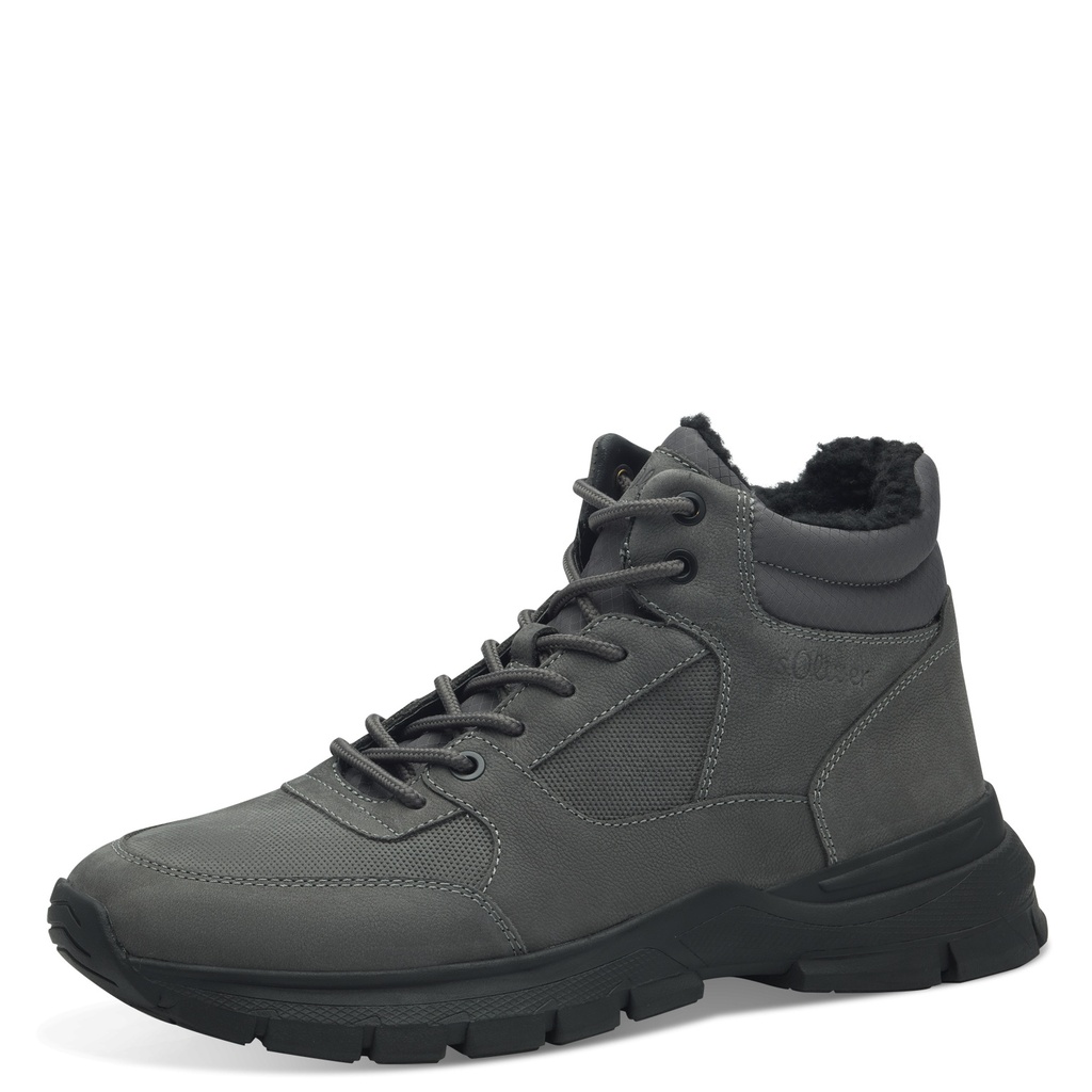 S Oliver hoge warme sneaker grijs