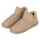 Apollo ladies home boots suede beige