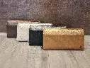Dames portemonnee metallic rand