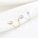 Michelle Bijou oorbel voor 2 gaatjes