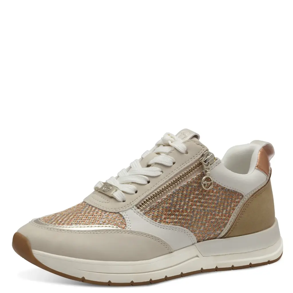 Tamaris sneaker ivory structure