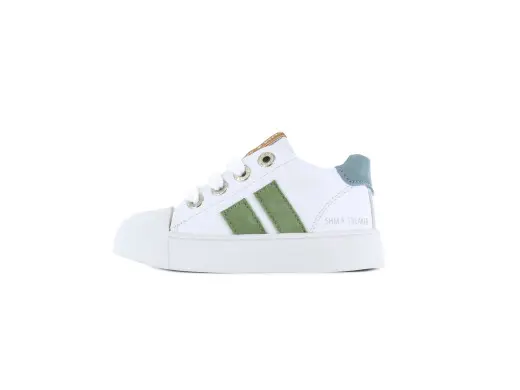 Shoesme sneaker boys wit/groen