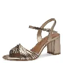 Tamaris sandaal met hak bronce comb