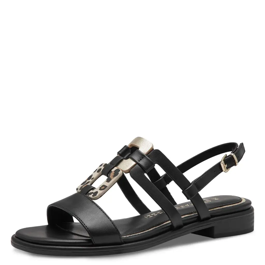 Marco Tozzi sandaal black leo