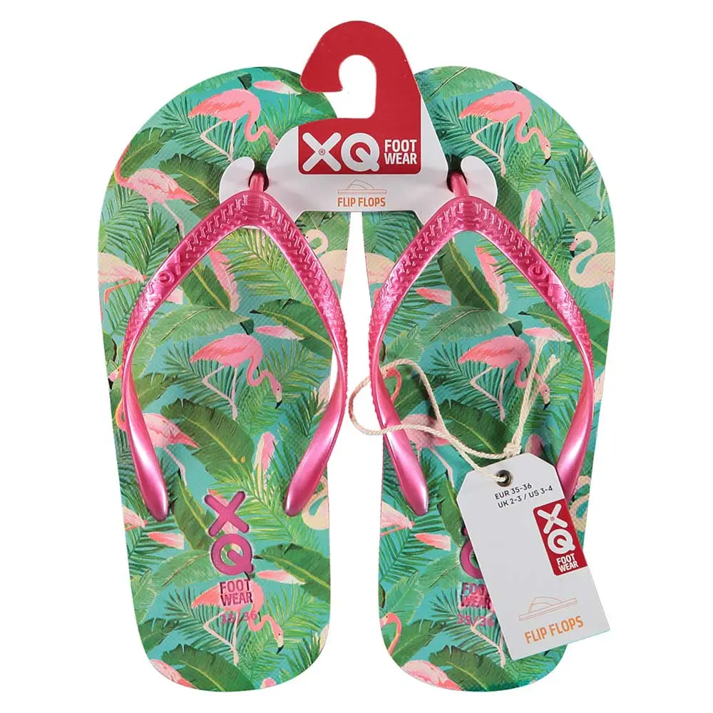 XQ flip flops girls flamingo