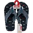 XQ flip flops boys sharks brede band