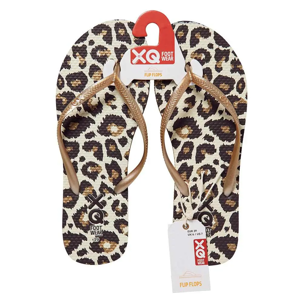 XQ flip flops dames panter