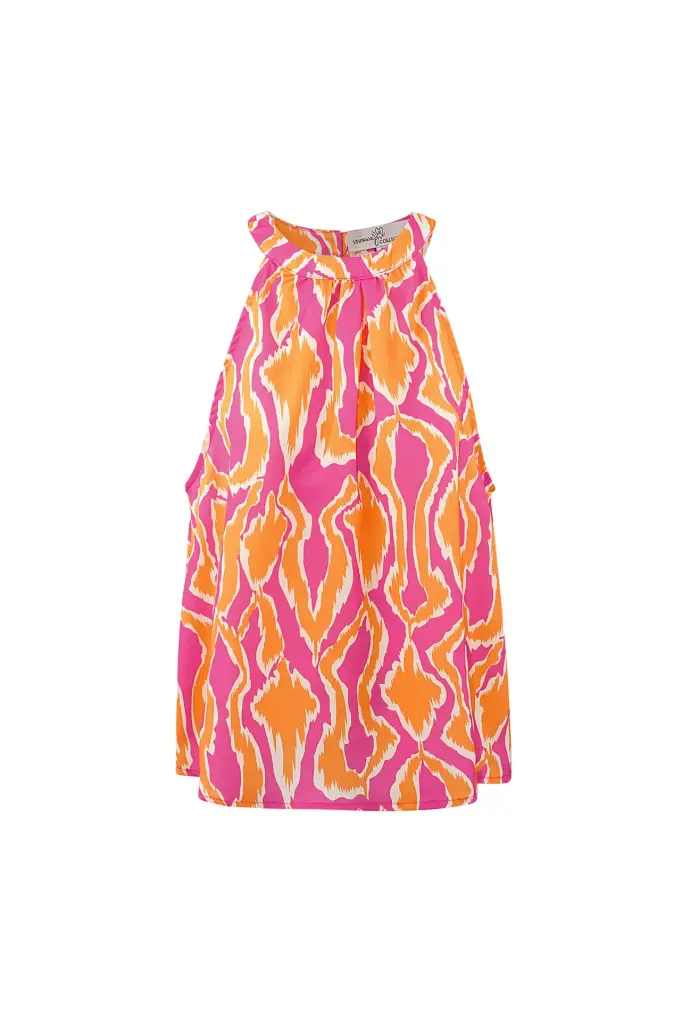 Gimme topje roze/oranje