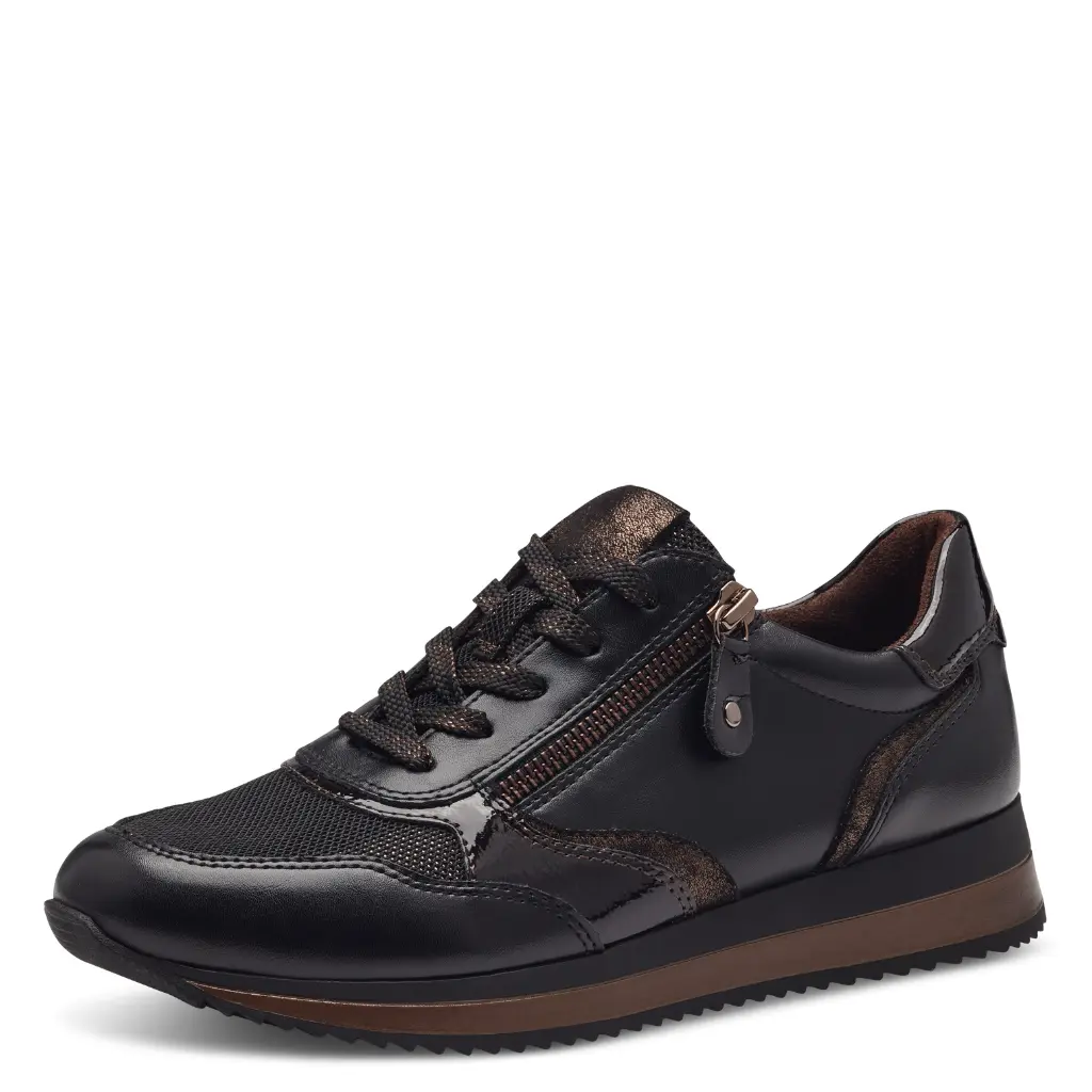 Jana sneaker black/bronce