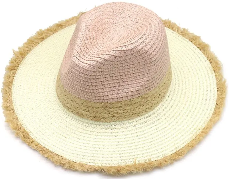 Musthaves zomer hoed wit/roze