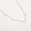 Michelle Bijou ketting v hartjes gold