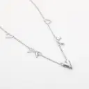 Michelle Bijou ketting bow/hearts zilver