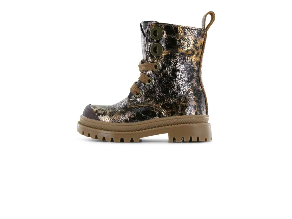 Shoesme laarsjes meisjes - bronze leopard