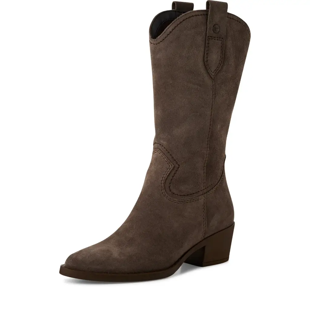 Tamaris cowboylaars taupe