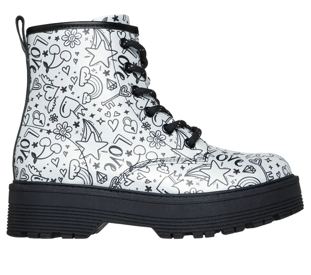 Skechers girls laarsje - wit