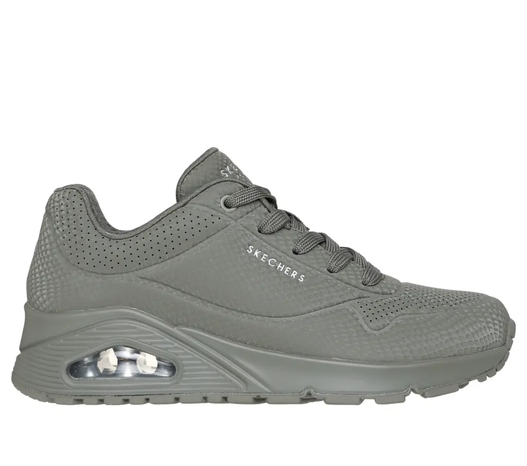 Skechers dames uno shiny scale - olive