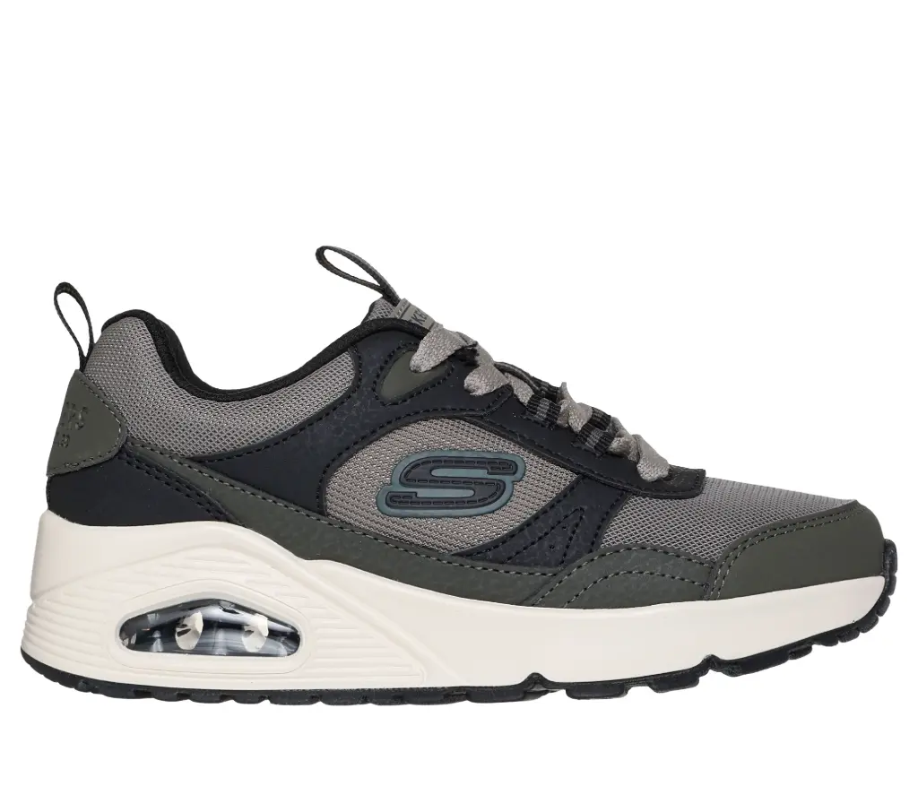 Skechers boys retro groove - taupe/groen/blauw