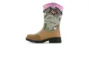Shoesme cowboy laarsjes meisjes - cognac green pink