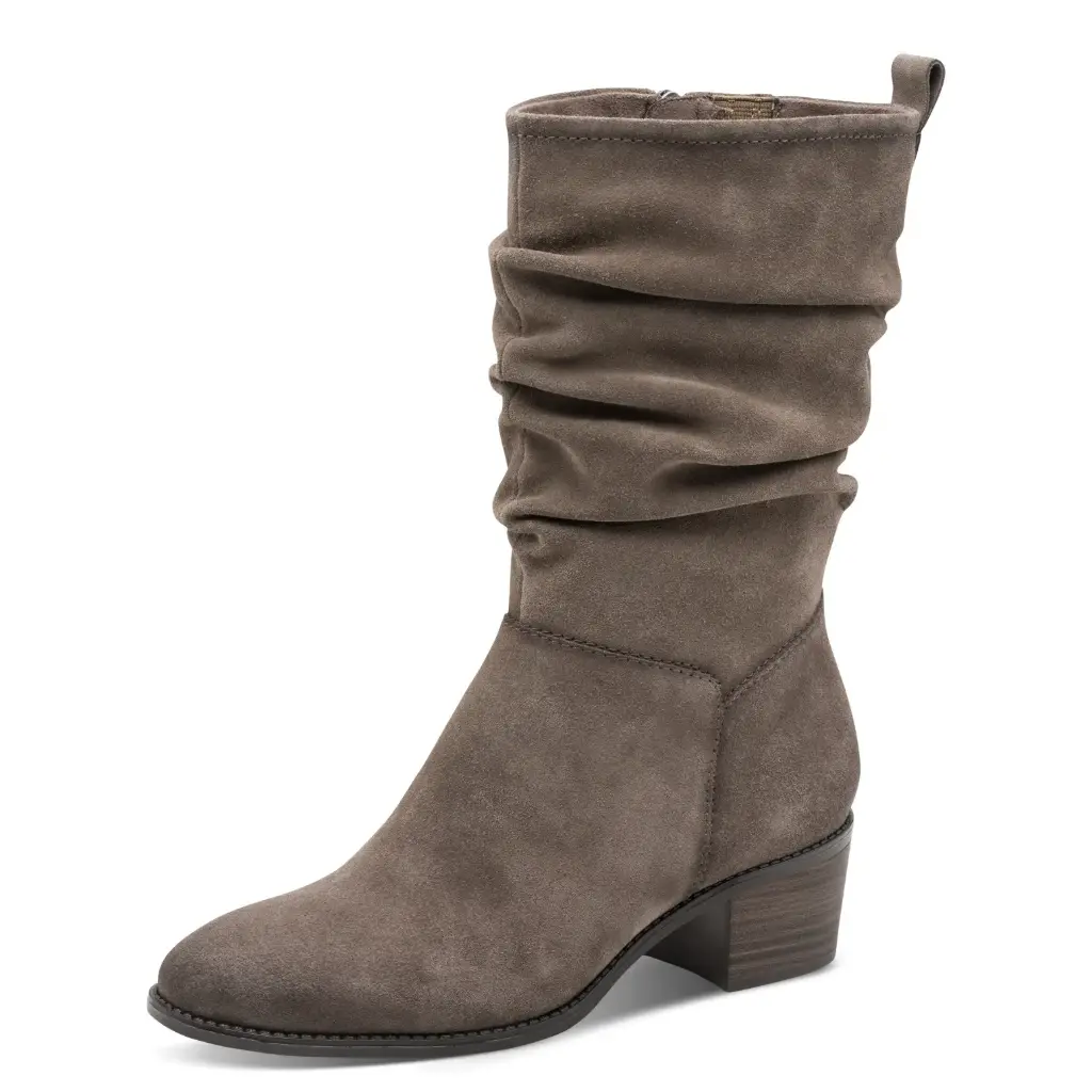 Tamaris halfhoge laars taupe 