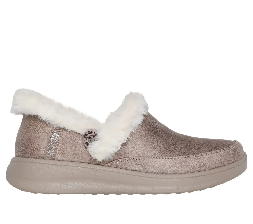Skechers dames slip-ins cozy escape - taupe