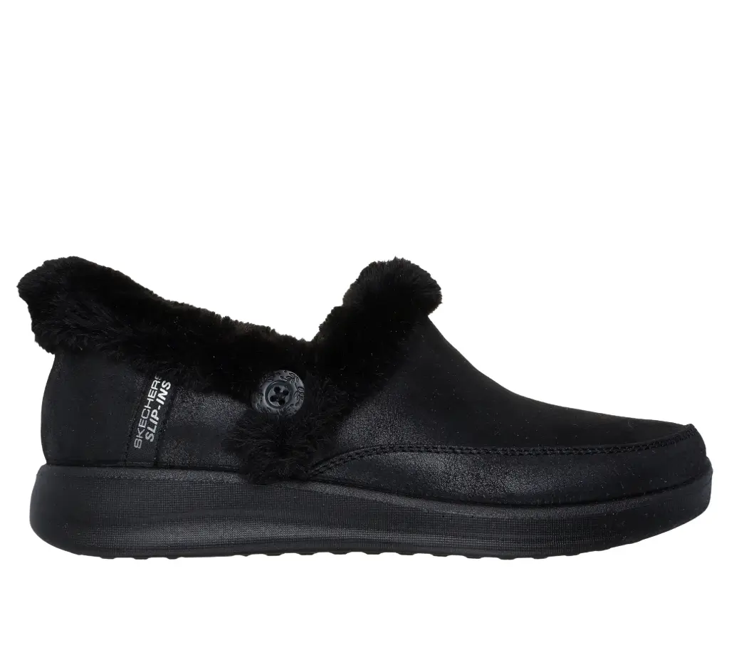Skechers dames slip-ins cozy escape - black