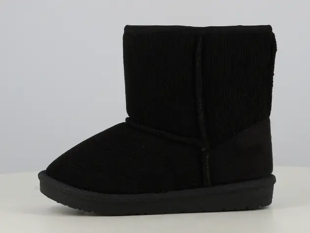 Pantoffel kids - hoog zwart maat 22-27