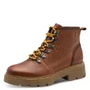 Tamaris lage laars - cognac+ gele veter 