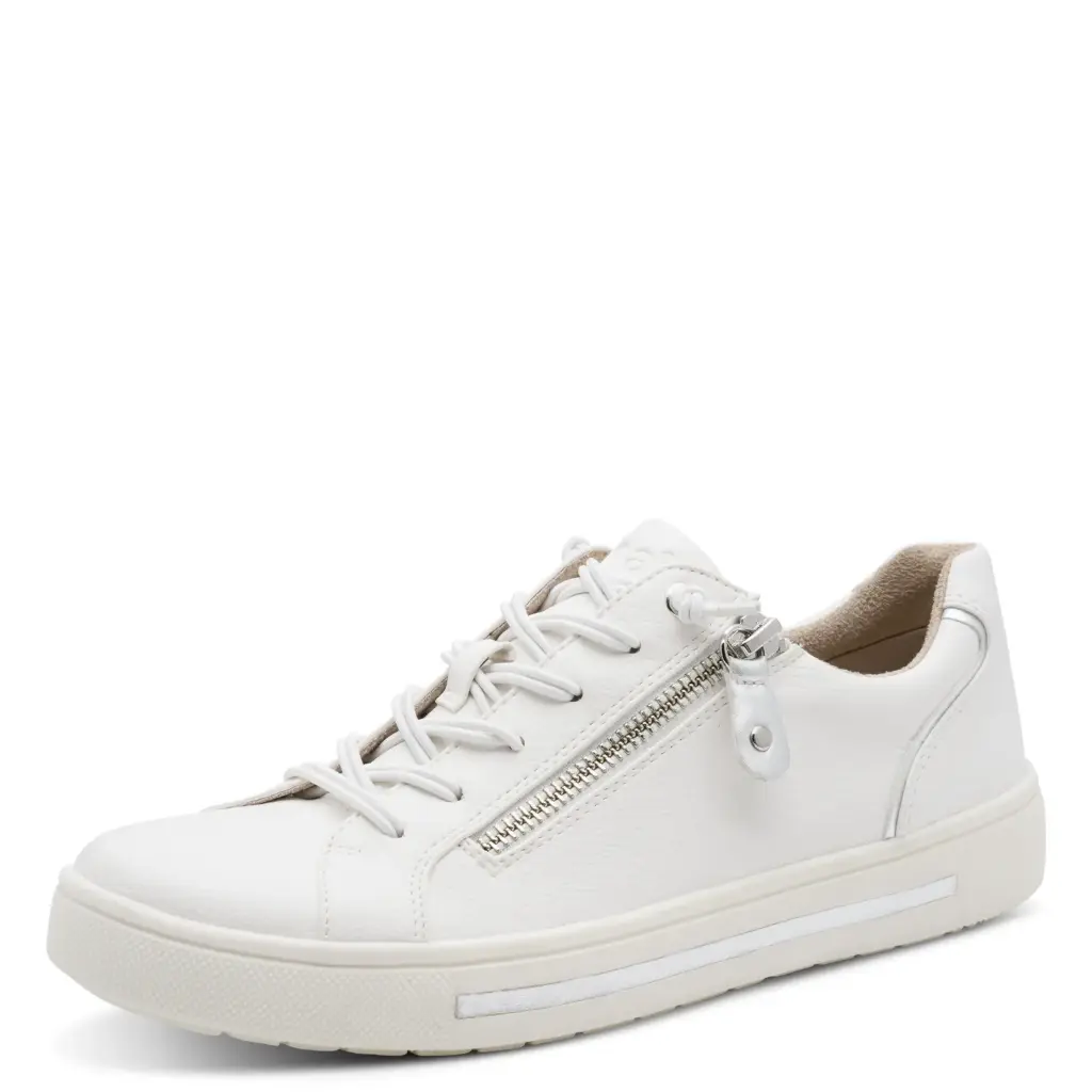 Jana sneaker white/silver