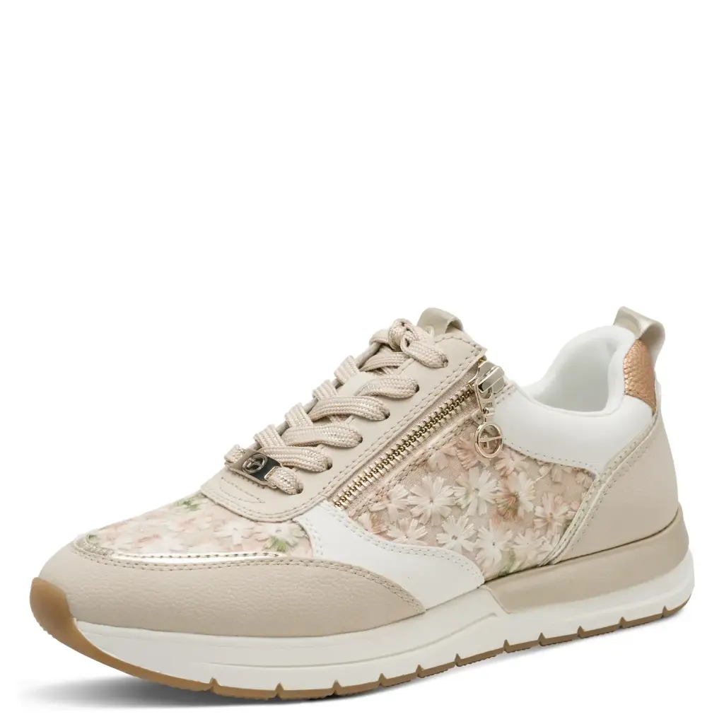 Tamaris sneaker - beige comb