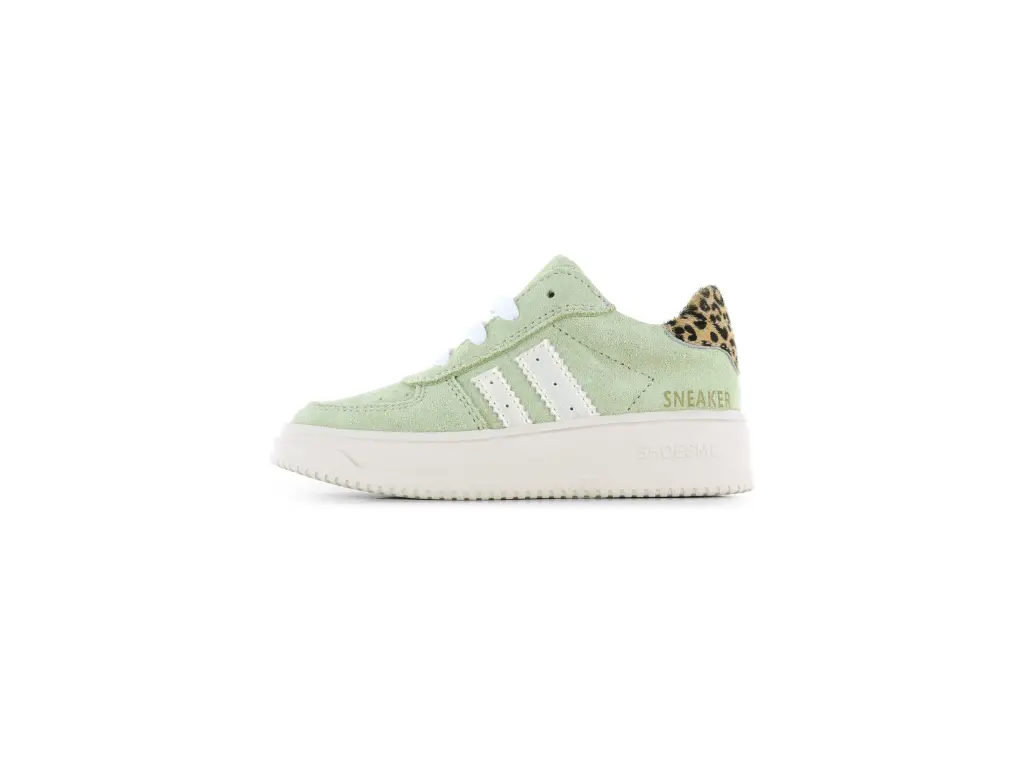 Shoesme sneakers meisjes - green leopard