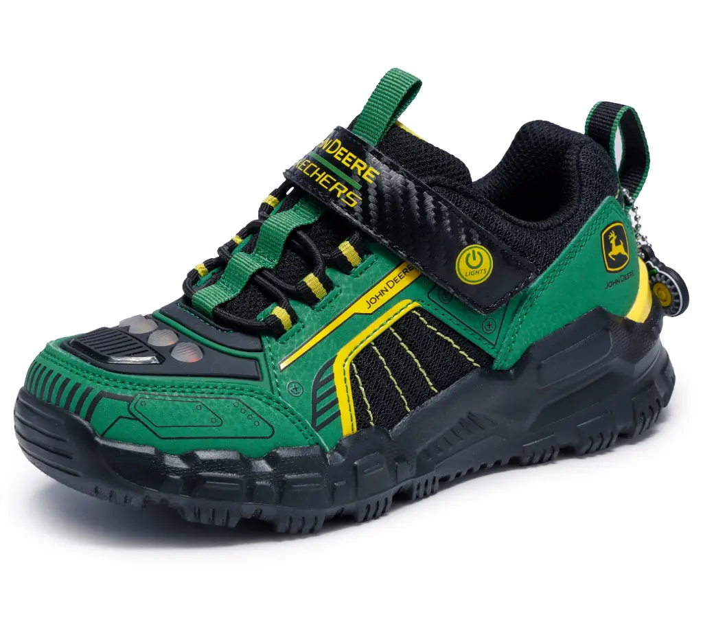 Skechers boys lights john deere tractor