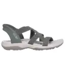 Skechers dames sandaal stretch flex slip-ins - olive