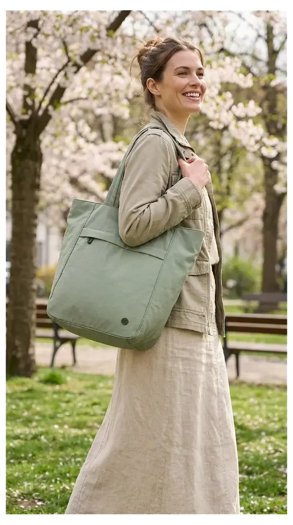 Enrico Benetti shopper - Tessa dusky green