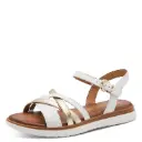 Tamaris comfort sandaal - white comb