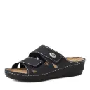 Marco Tozzi slipper dubbele band - navy