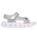 Skechers girls sandaal lights - silver/pink