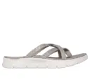 Skechers dames teenslipper - taupe