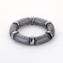 Michelle Bijou grove armband - grijs