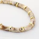 Michelle Bijou grove ketting - beige