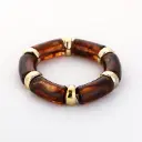 Michelle Bijou grove armband - bruin