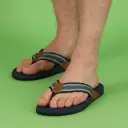 XQ flip flops heren brede band navy