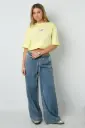 Gimme tshirt AMOR - yellow 100% cotton 