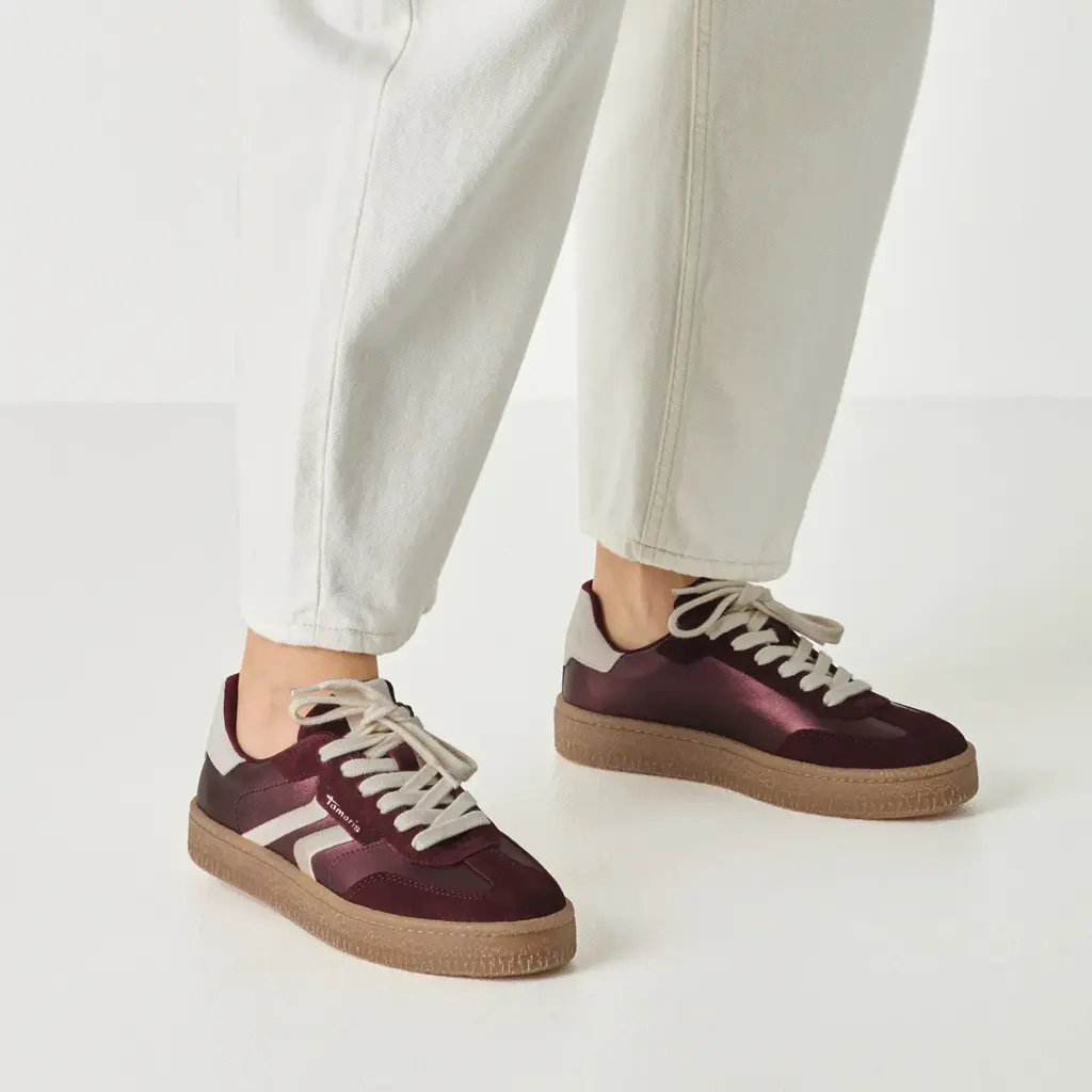 Tamaris sneaker - bordeaux metallic 