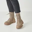 Tamaris enkellaars chunky zool - taupe