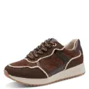 Marco Tozzi sneaker met teddy randje- choco comb