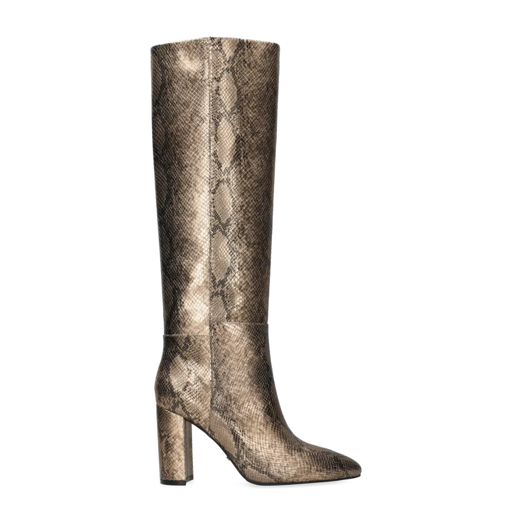 MEXX heeled high boot - krystal indy - gold
